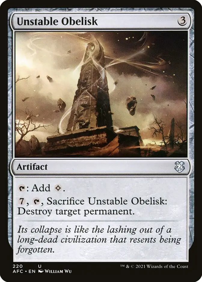 Unstable Obelisk (Forgotten Realms Commander)