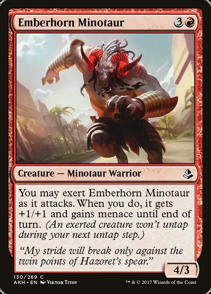 Emberhorn Minotaur (Amonkhet)