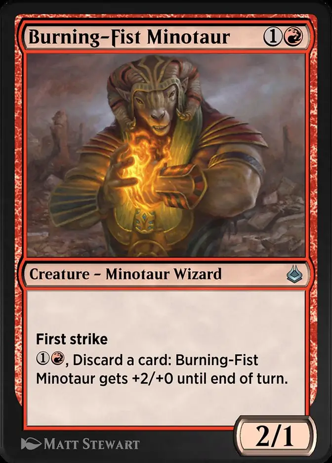 Burning Fist Minotaur (Amonkhet Remastered)