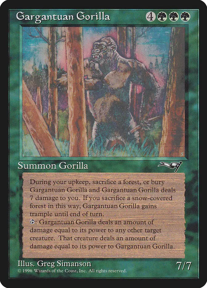 Gargantuan Gorilla (Alliances)