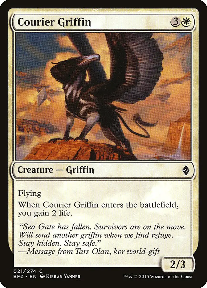 Courier Griffin (Battle for Zendikar)