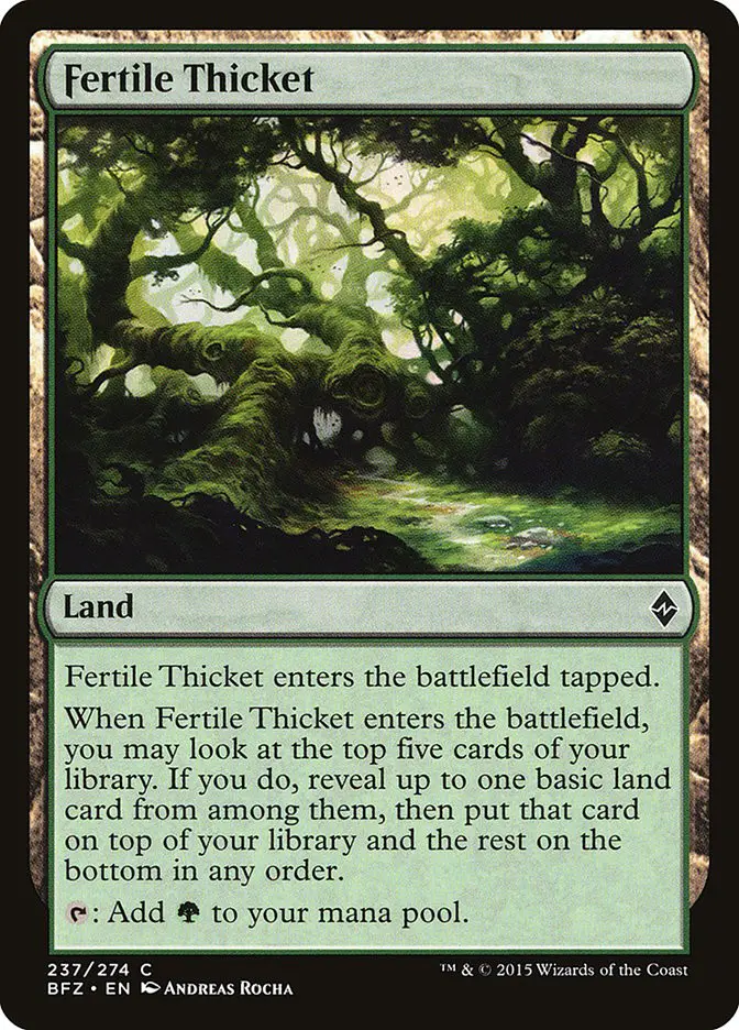 Fertile Thicket (Battle for Zendikar)