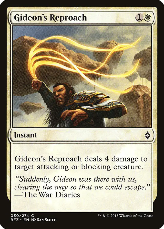 Gideon s Reproach (Battle for Zendikar)