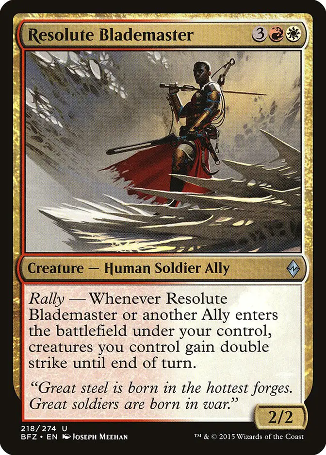 Resolute Blademaster (Battle for Zendikar)
