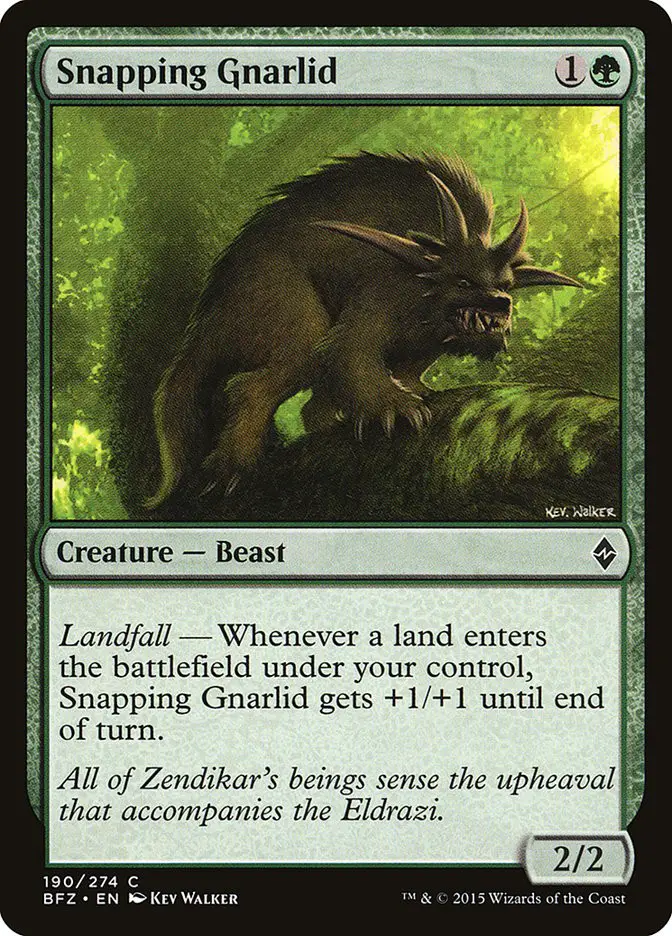 Snapping Gnarlid (Battle for Zendikar)
