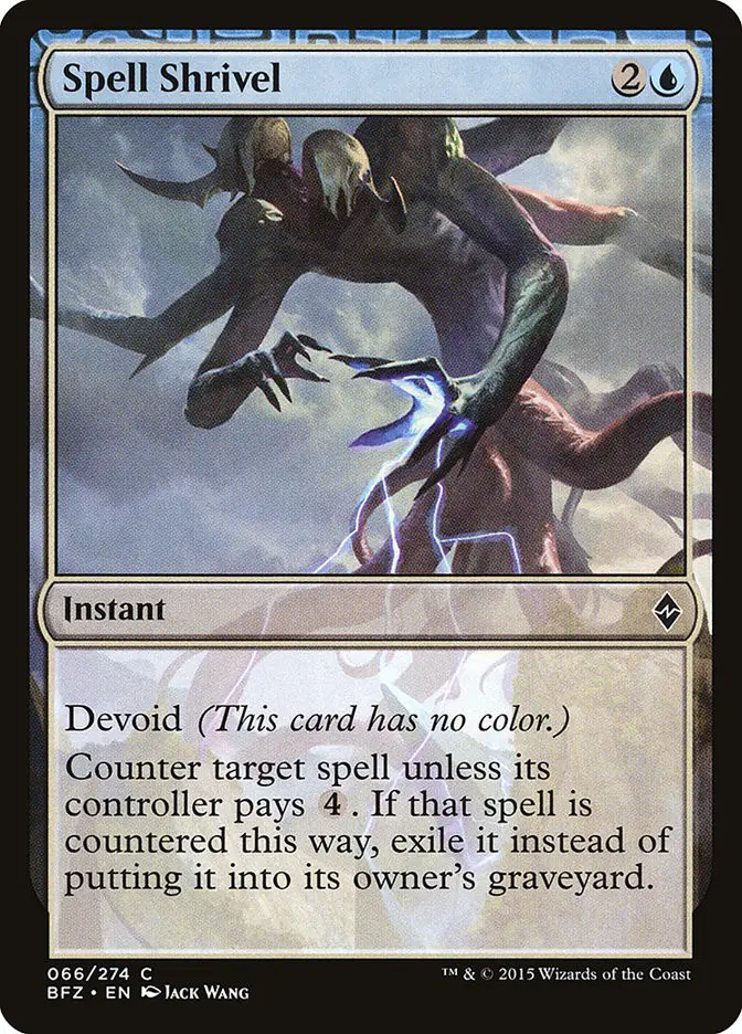 Spell Shrivel (Battle for Zendikar)