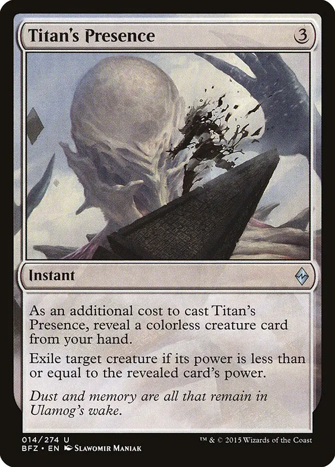 Titan s Presence (Battle for Zendikar)