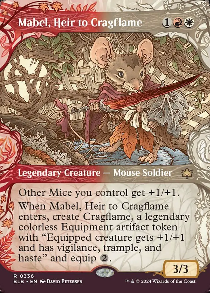 Mabel  Heir to Cragflame (Bloomburrow)