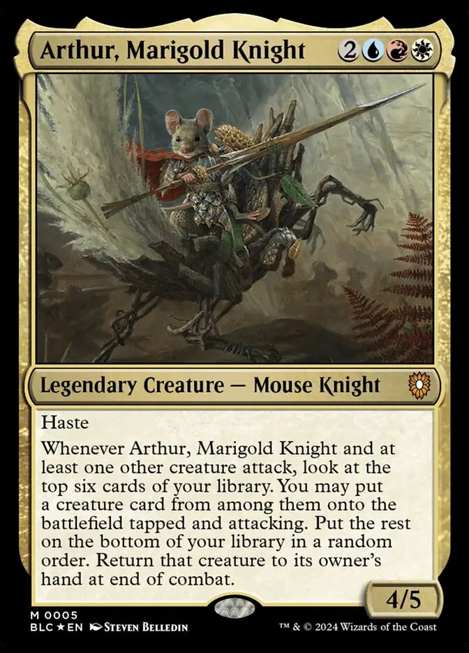 Arthur  Marigold Knight (Bloomburrow Commander)