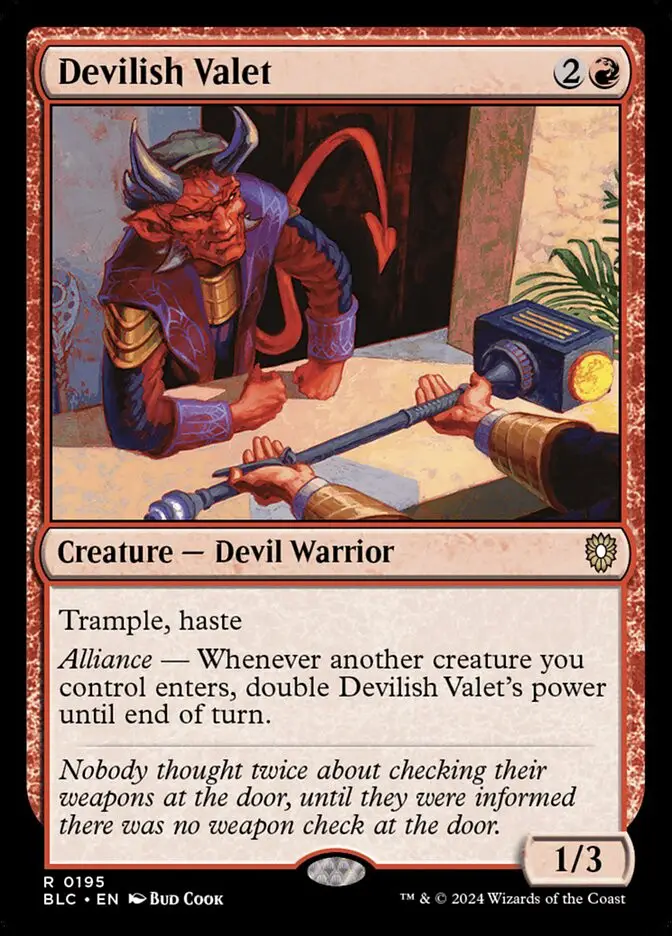 Devilish Valet (Bloomburrow Commander)