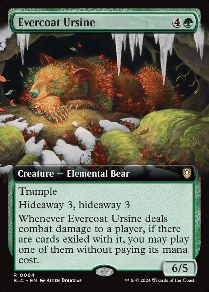 Evercoat Ursine (Bloomburrow Commander)