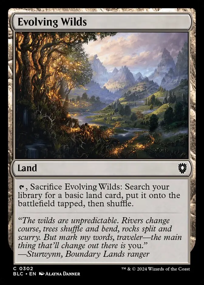 Evolving Wilds (Bloomburrow Commander)