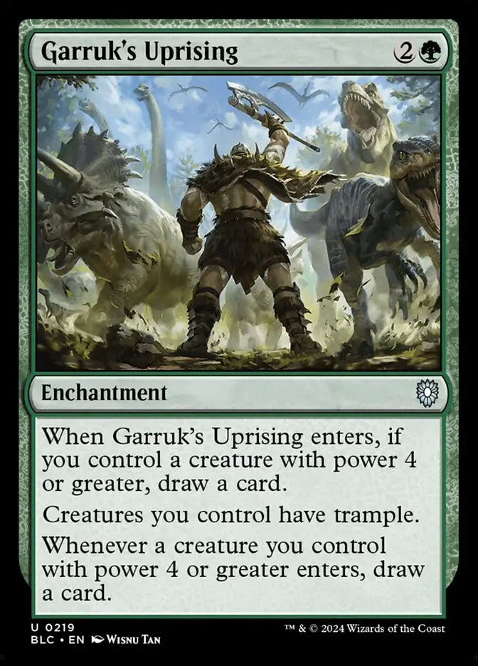 Garruk s Uprising (Bloomburrow Commander)