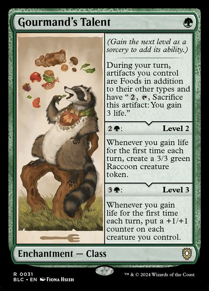 Gourmand s Talent (Bloomburrow Commander)