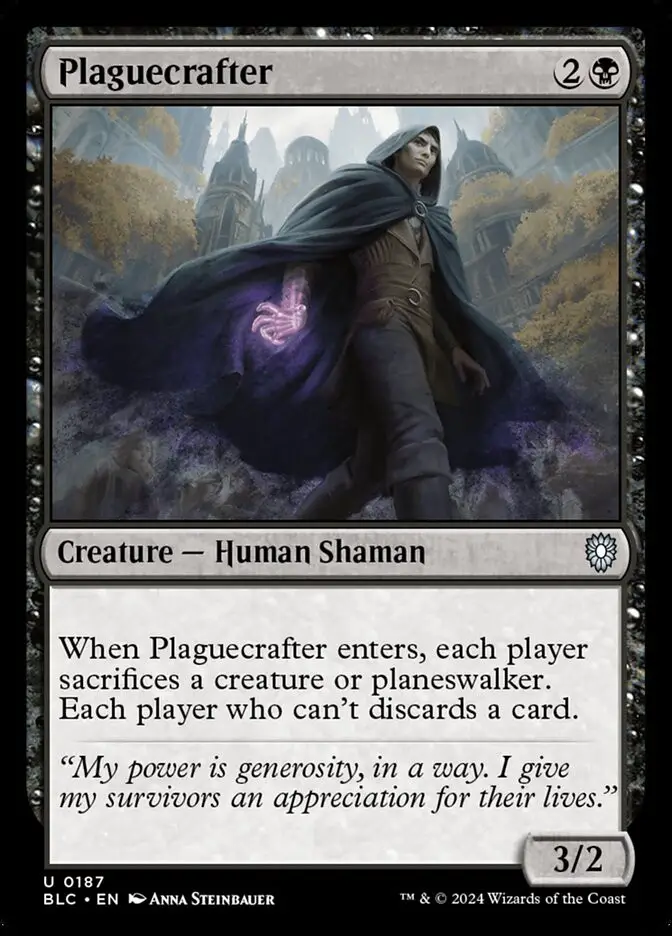 Plaguecrafter (Bloomburrow Commander)