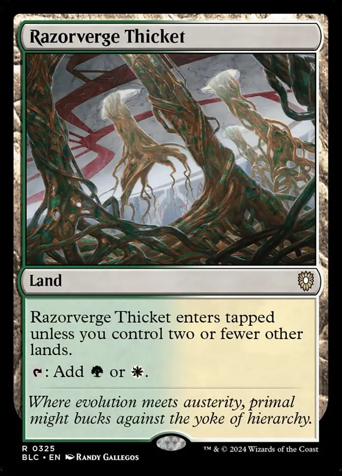 Razorverge Thicket (Bloomburrow Commander)