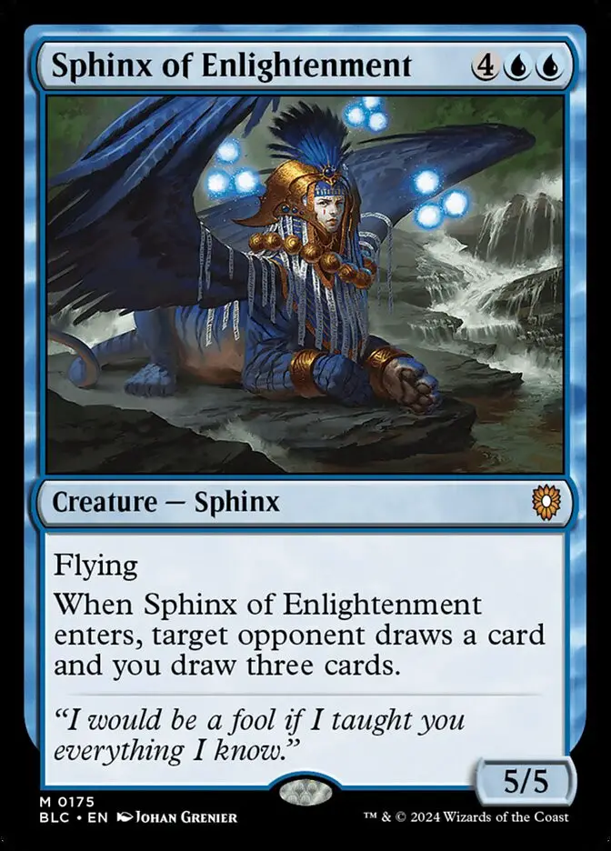 Sphinx of Enlightenment (Bloomburrow Commander)
