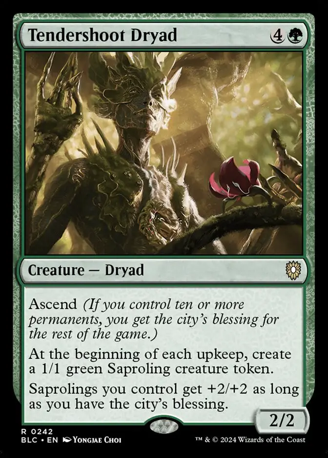 Tendershoot Dryad (Bloomburrow Commander)