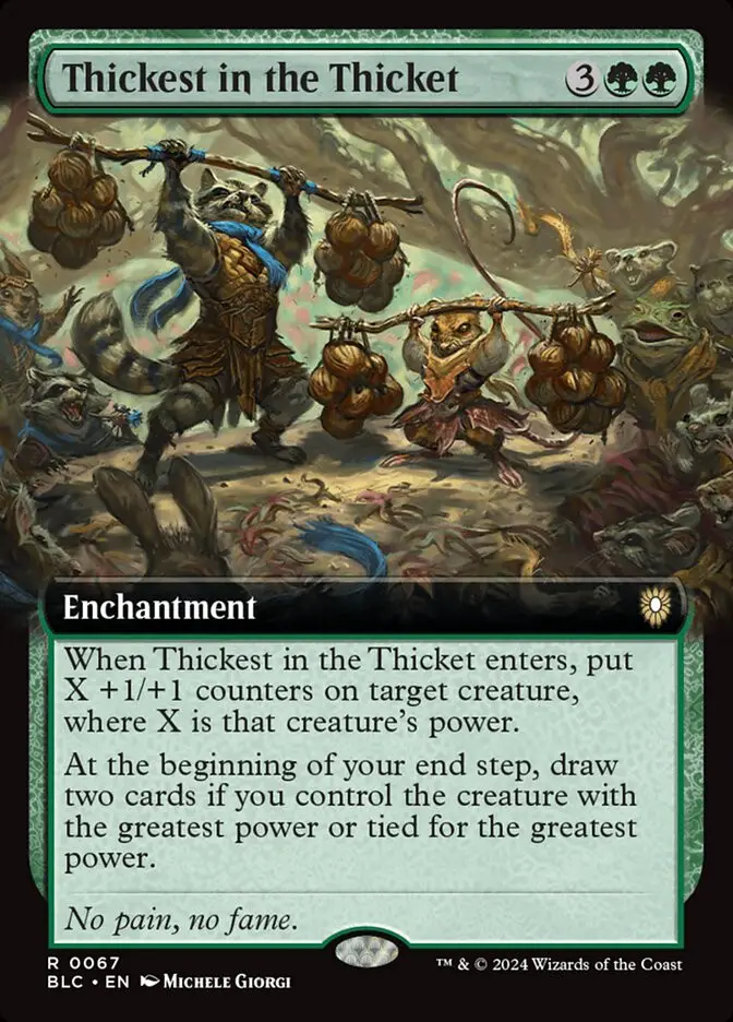 Thickest in the Thicket (Bloomburrow Commander)