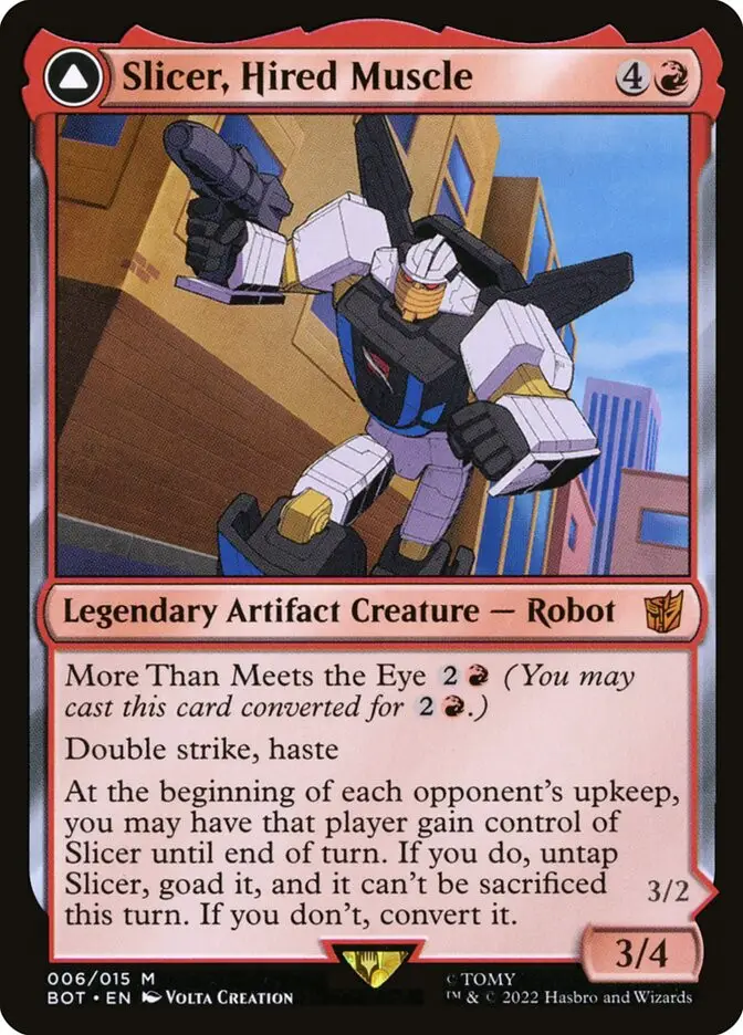 Slicer  Hired Muscle    Slicer  High Speed Antagonist (Transformers)