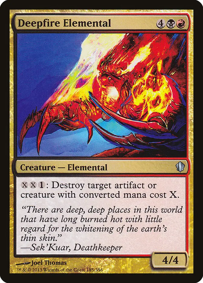 Deepfire Elemental (Commander 2013)