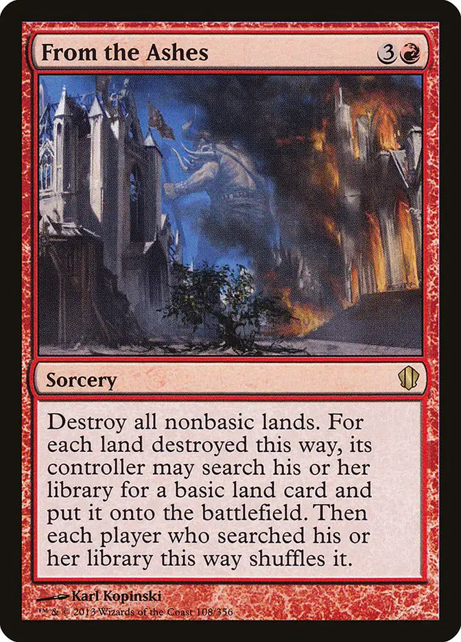 From the Ashes (Commander 2013)