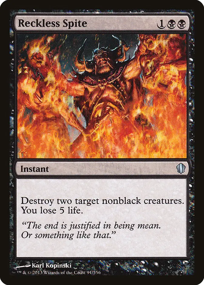Reckless Spite (Commander 2013)