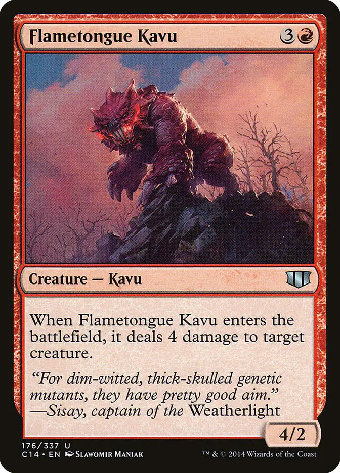 Flametongue Kavu (Commander 2014)