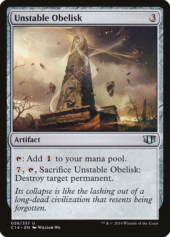 Unstable Obelisk (Commander 2014)