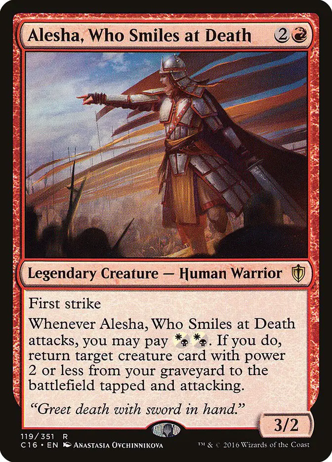 Alesha  Who Smiles at Death (Commander 2016)