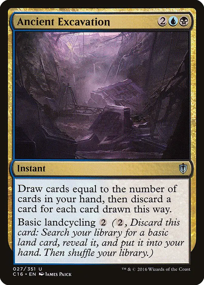 Ancient Excavation (Commander 2016)