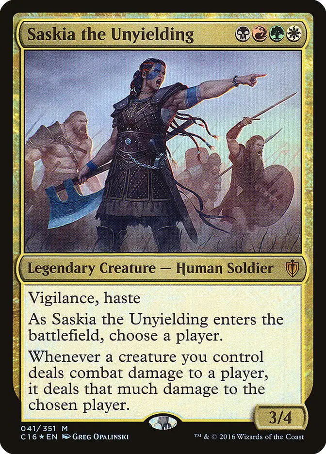 Saskia the Unyielding (Commander 2016)
