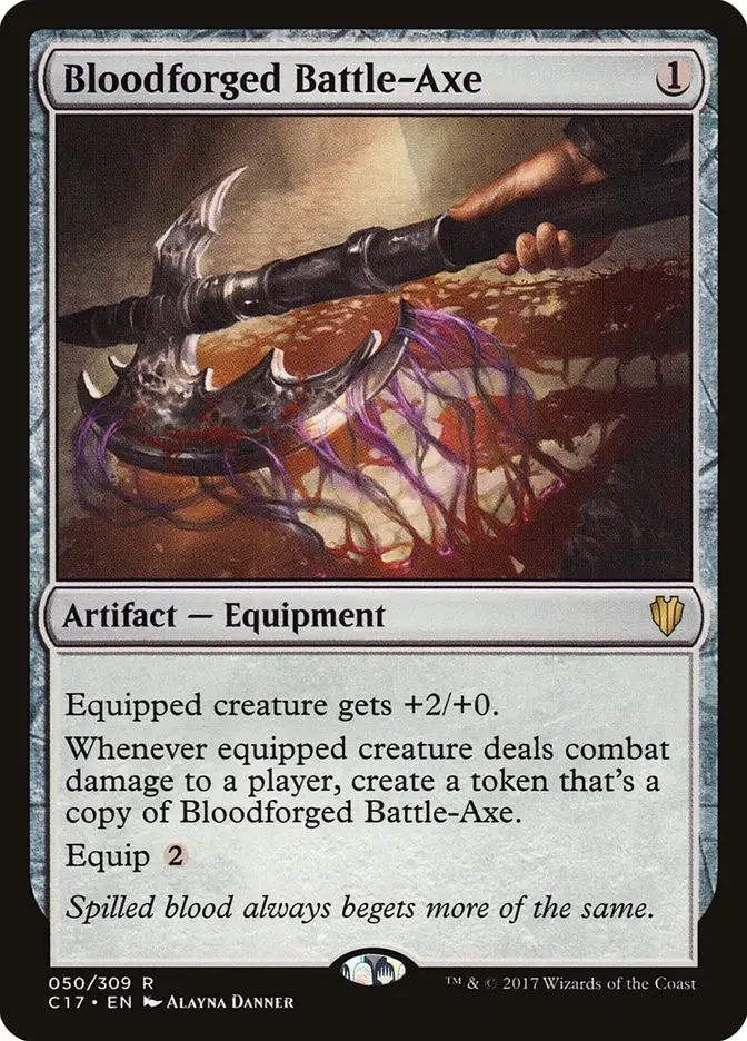 Bloodforged Battle Axe (Commander 2017)