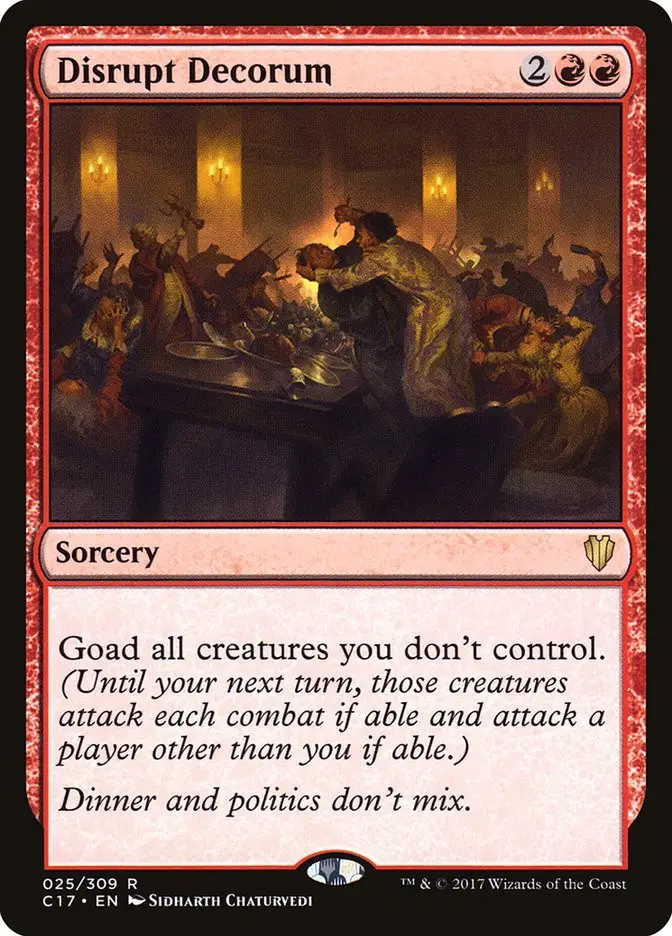 Disrupt Decorum (Commander 2017)