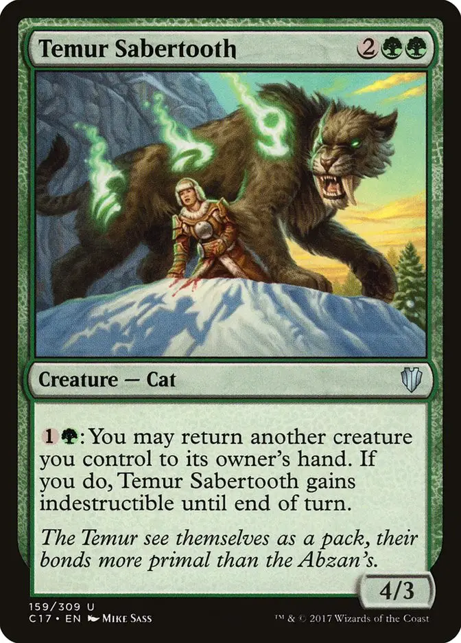 Temur Sabertooth (Commander 2017)