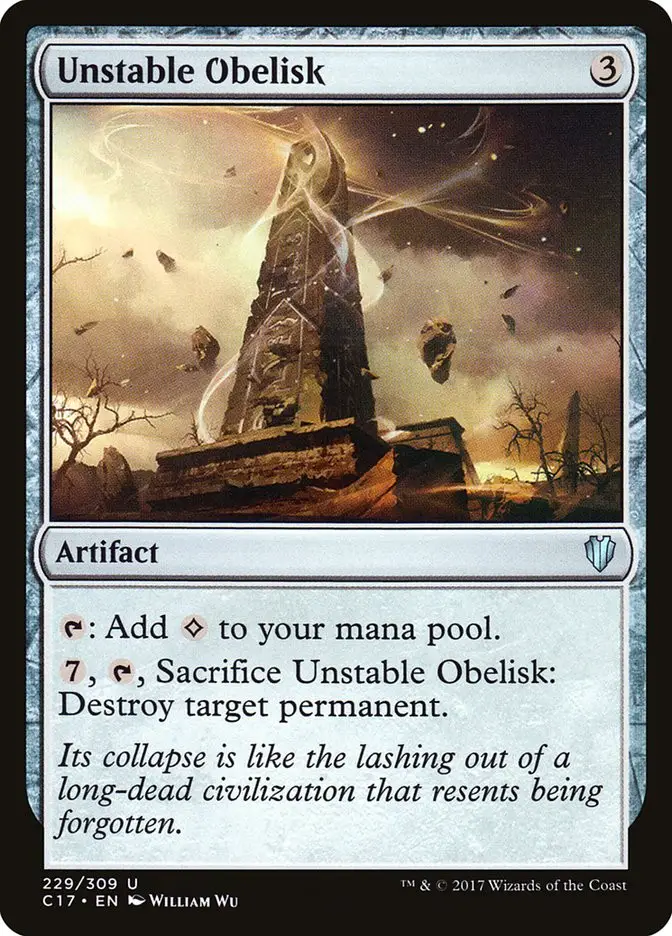 Unstable Obelisk (Commander 2017)