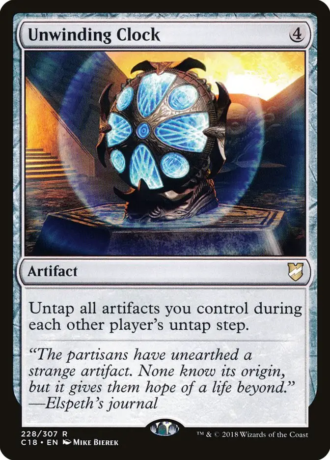 Unwinding Clock (Commander 2018)