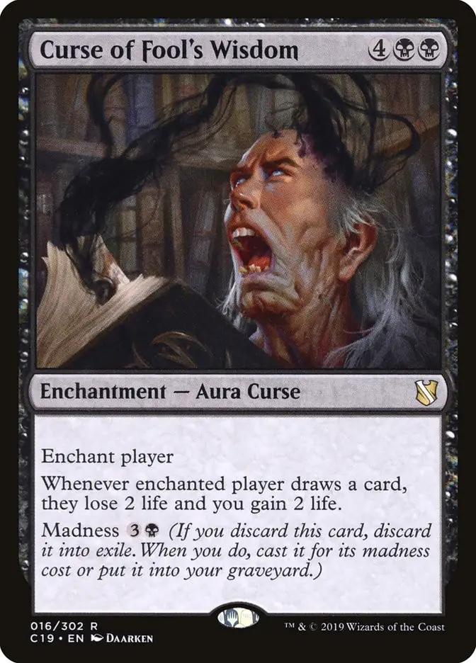 Curse of Fool s Wisdom (Commander 2019)