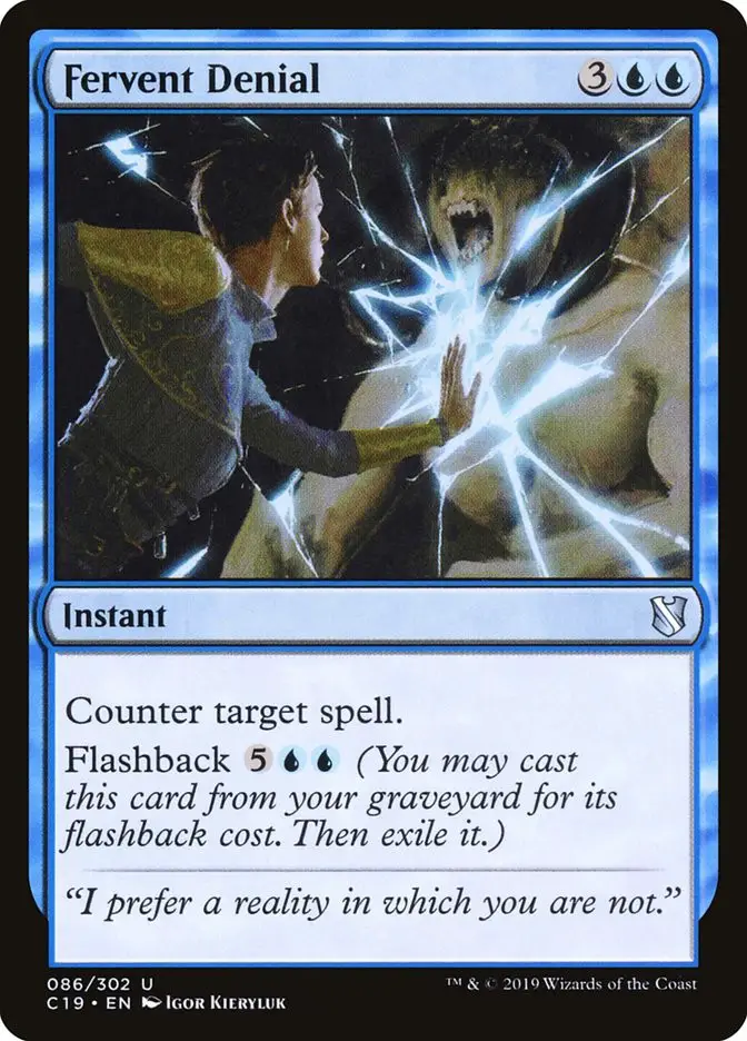 Fervent Denial (Commander 2019)