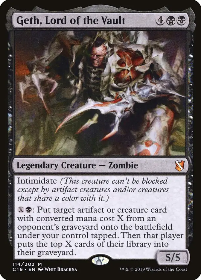 Geth, Lord of the Vault • Legendary Creature — Phyrexian Zombie