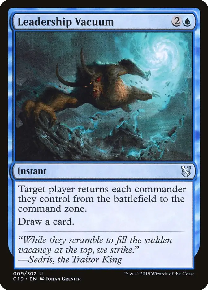 Leadership Vacuum (Commander 2019)