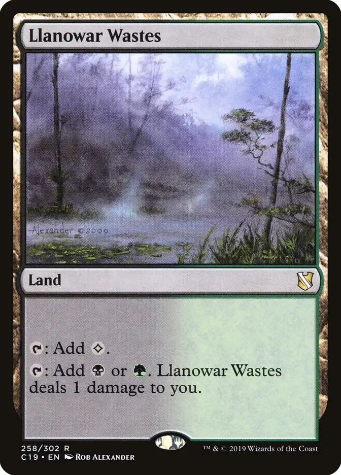 Llanowar Wastes (Commander 2019)