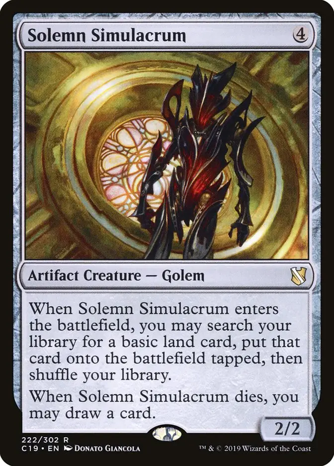 Solemn Simulacrum (Commander 2019)