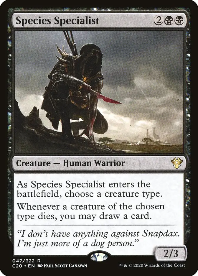Species Specialist (Commander 2020)