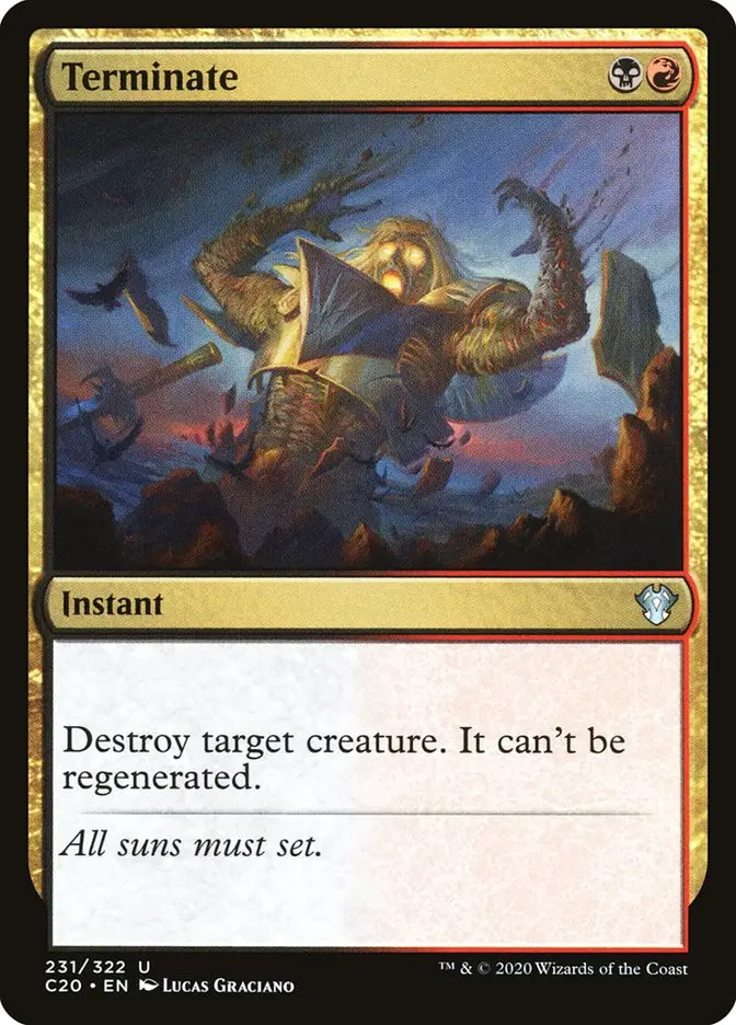Terminate (Commander 2020)