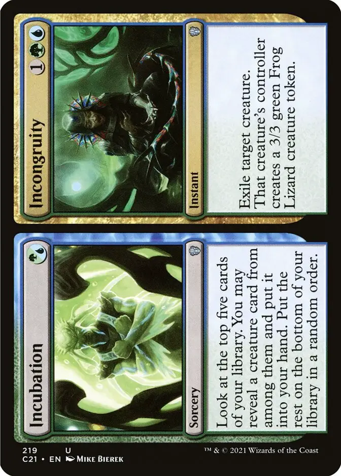 Incubation    Incongruity (Commander 2021)
