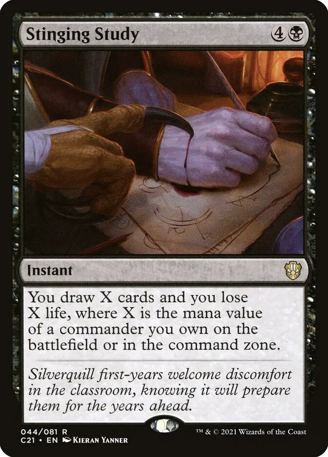 Stinging Study (Commander 2021)