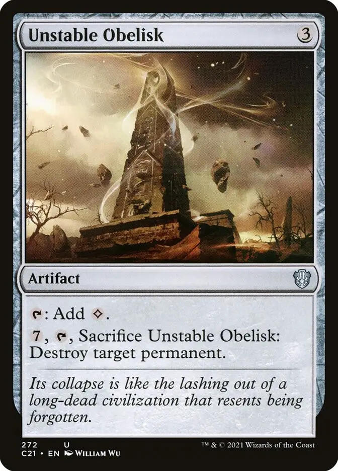 Unstable Obelisk (Commander 2021)