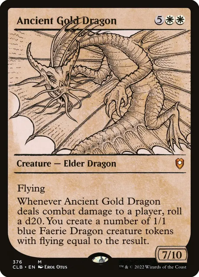 Ancient Gold Dragon (Commander Legends: Battle for Baldur
