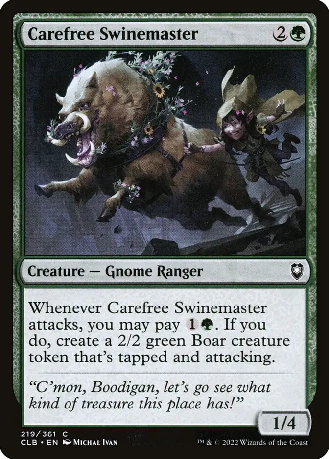 Carefree Swinemaster (Commander Legends: Battle for Baldur